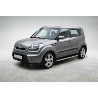 Sānu pakāpieni Tayga Grey (2 gab., alumīnijs) Kia Soul I 2008–2013 foto 1