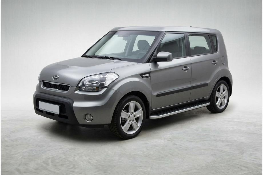 Kia Soul I 2008–2013 Sānu pakāpieni Tayga Grey (2 gab., alumīnijs) Image