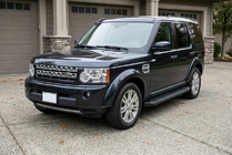 Land Rover Discovery IV 2009–2017 Sānu sliekšņi Allmond Black (2 gab., alumīnijs) foto 1