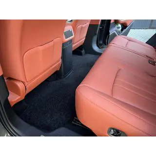 Deluxe tekstila salona paklājiņi (2 rindas, melni) foto 3