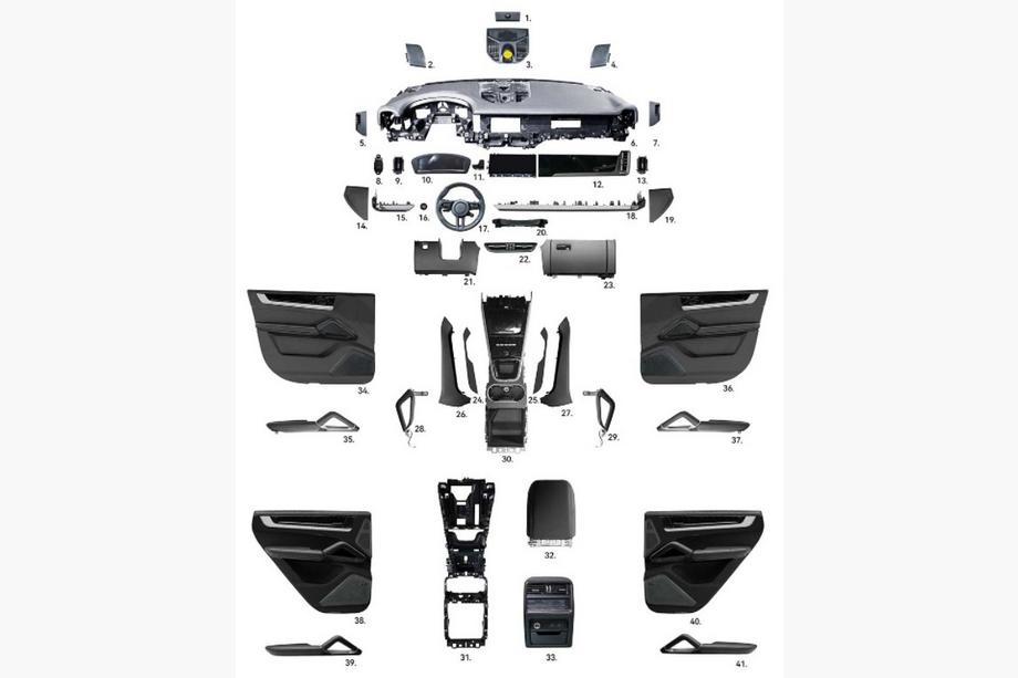 Porsche Cayenne 2010–2017 Salona uzlabojumu komplekts 2023+ Foto 1