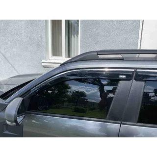 Logu vēja deflektori ar hromētu līsti Niken Luxury (4 gab.) foto 3