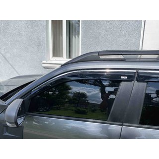 Logu vēja deflektori ar hromētu līsti Niken Luxury (4 gab.) foto 3