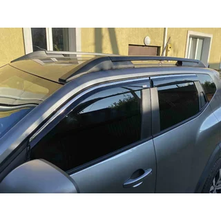 Logu vēja deflektori ar hromētu līsti Niken Luxury (4 gab.)
