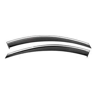 Priekšējo logu vēja deflektori ar hromētu līsti Niken Luxury (2 gab.) Chevrolet Captiva 2006–2019