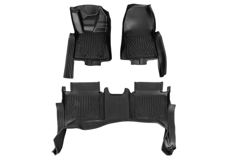 Ford Ranger 2022– Gumijas salona paklājiņi Niken Luxury 3D (3 gab.) Image