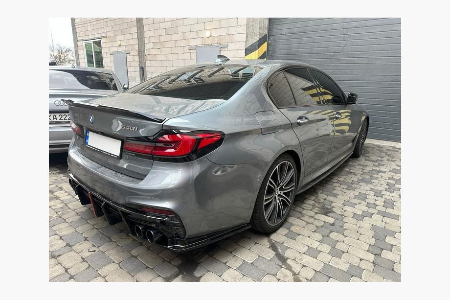 BMW 5. sērija G30/G31 2017–2023 Aizmugurējais difuzors ar izplūdes uzgaļiem BMP-Style (M-Sport/M5 F90) Foto 2