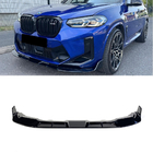 BMW X4 G02 2018– Priekšējā bampera lūpa (F98 2022-2024, spīdīgi melna) foto 8