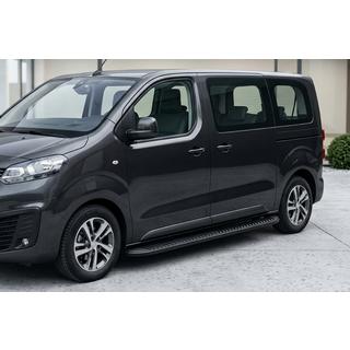 Sānu sliekšņi Tayga Black (2 gab., alumīnijs) foto 1