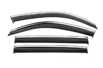 Lexus LX570/450d 2008–2022 Logu deflektori ar hromētu līsti Niken Luxury (2008-2015, 4 gab.) foto 1