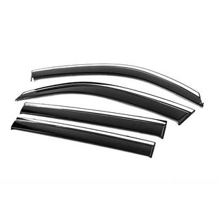 Logu deflektori ar hromētu līsti Niken Luxury (2008-2015, 4 gab.) Lexus LX570/450d 2008–2022 foto 2