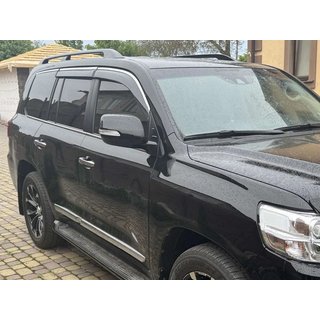 Logu vēja deflektori ar hromētu līsti Niken Luxury (4 gab.) Toyota Land Cruiser 200 2007–2021 foto 1