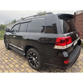 Logu vēja deflektori ar hromētu līsti Niken Luxury (4 gab.) Toyota Land Cruiser 200 2007–2021 foto 4