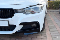 BMW 3. sērija F30/F31 2012–2019 Priekšējā bampera stūra splitteri JIE Flap (M-Sport, ABS) foto 1