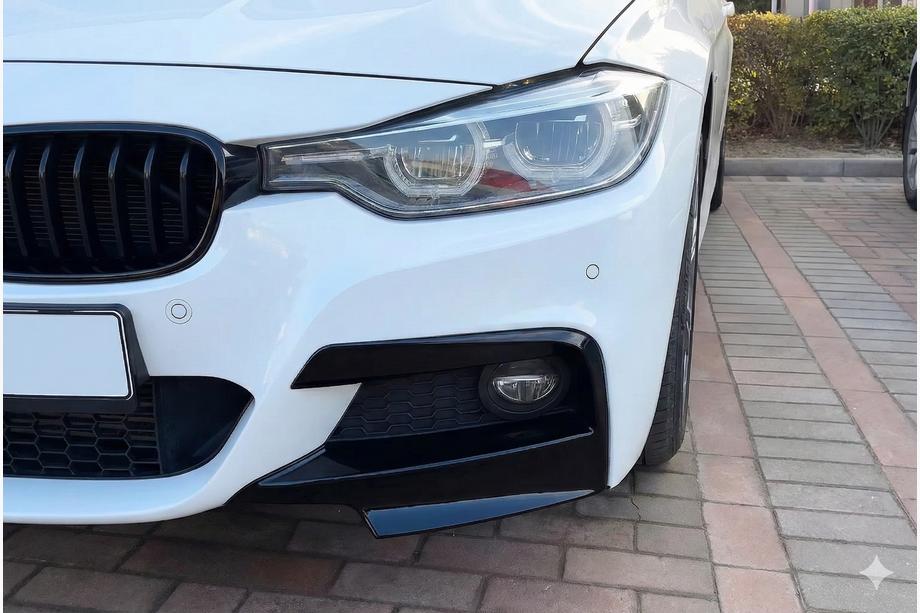 BMW 3. sērija F30/F31 2012–2019 Priekšējā bampera stūra splitteri JIE Flap (M-Sport, ABS) Image
