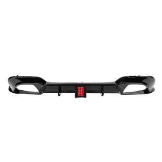 Aizmugurējā bampera difuzors CS-Style LED (M-Sport 2018-2022, ABS) foto 1