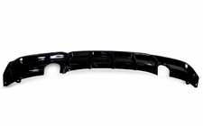 BMW 3. sērija F30/F31 2012–2019 Aizmugurējā bampera difuzors divpusējai viencaurules izplūdei (M-Sport, ABS) foto 6