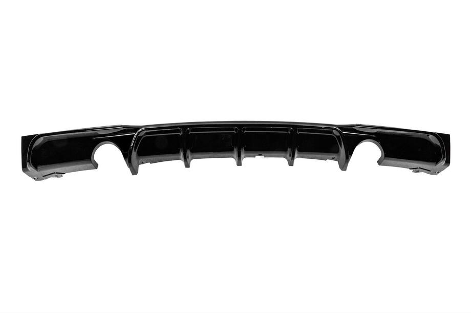 BMW 3. sērija F30/F31 2012–2019 Aizmugurējā bampera difuzors divpusējai viencaurules izplūdei (M-Sport, ABS) Image