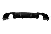 BMW 3. sērija E90/E91 2005–2011 Aizmugurējā bampera difuzors divpusējai viencaurules izplūdei (M-Sport, ABS) foto 5