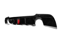 BMW 3. sērija E92/E93 2006–2013 Aizmugurējā bampera difuzors divpusējam vienam izpūtējam ar LED (M-Sport, ABS) foto 2