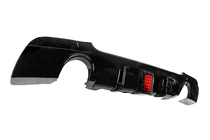 BMW 3. sērija E92/E93 2006–2013 Aizmugurējā bampera difuzors divpusējam vienam izpūtējam ar LED (M-Sport, ABS) foto 3