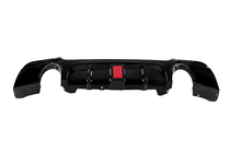 BMW 3. sērija E92/E93 2006–2013 Aizmugurējā bampera difuzors divpusējam vienam izpūtējam ar LED (M-Sport, ABS) foto 4