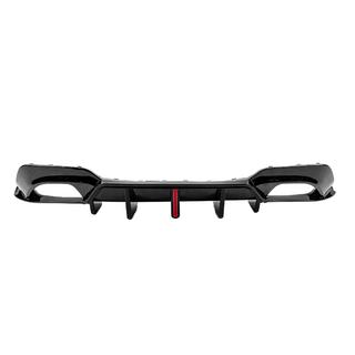 Aizmugurējā bufera difuzors B-Style LED (M-Sport 2018-2022, ABS) foto 2