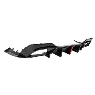 Aizmugurējā bufera difuzors B-Style LED (M-Sport 2018-2022, ABS) foto 4