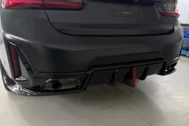BMW 3. sērija G20/G21 2018– Aizmugurējā bufera difuzors B-Style LED (M-Sport 2023+, ABS) foto 1