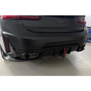 Aizmugurējā bufera difuzors B-Style LED (M-Sport 2023+, ABS)