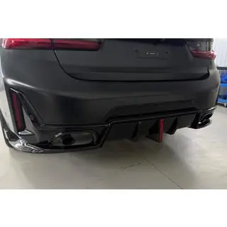 Aizmugurējā bufera difuzors B-Style LED (M-Sport 2023+, ABS)