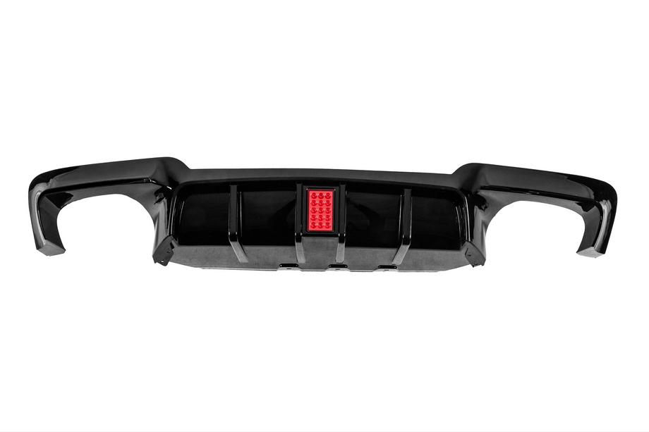 BMW 5. sērija F10/F11 2010–2016 Aizmugurējā bufera difuzors M5-Style LED (M-Sport, ABS) Image