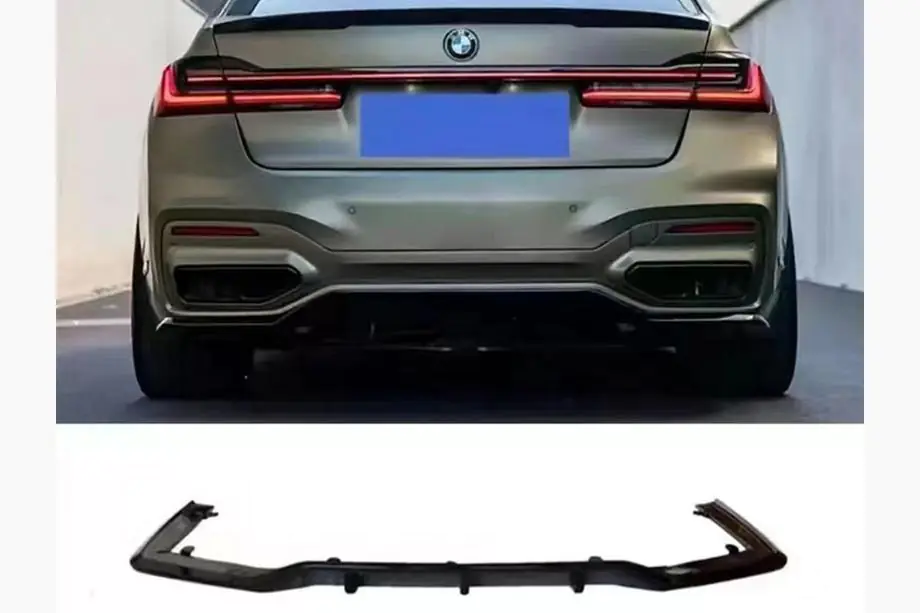 BMW 7. sērija G11/G12 2015–2022 Aizmugurējā bufera difuzors (M-Sport 2019-2022, ABS) Foto 2
