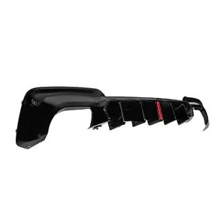 Aizmugurējā bampera difuzors CS-Style LED (M-Sport 2018-2021, ABS) foto 3