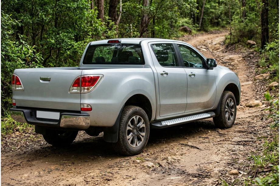 Mazda BT-50 2012– Sānu sliekšņi X5 tipa (2 gab., alumīnija) Image