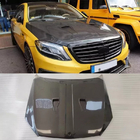 Mercedes S-class W222 2013–2022 Motora pārsegs (oglekļa šķiedra) foto 1