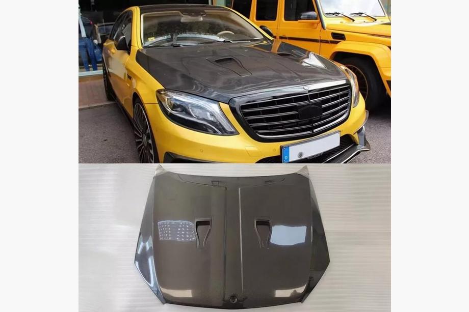 Mercedes S-class W222 2013–2022 Motora pārsegs (oglekļa šķiedra) Image