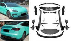 Tesla Model 3 2017– Virsbūves bodykit komplekts (2017-2023) foto 1