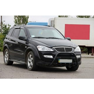 Kengurina stienis WT004 Black (nerūsējošais tērauds) SsangYong Action 2005–2018 foto 3