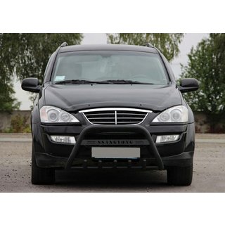 Kengurina stienis WT004 Black (nerūsējošais tērauds) SsangYong Action 2005–2018 foto 2