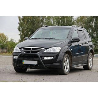 Kengurina stienis WT004 Black (nerūsējošais tērauds) SsangYong Action 2005–2018 foto 1