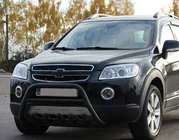 Chevrolet Captiva 2006–2019 Priekšējais aizsargstienis WT003 Black (nerūsējošais tērauds) foto 3