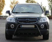 Chevrolet Captiva 2006–2019 Priekšējais aizsargstienis WT003 Black (nerūsējošais tērauds) foto 1