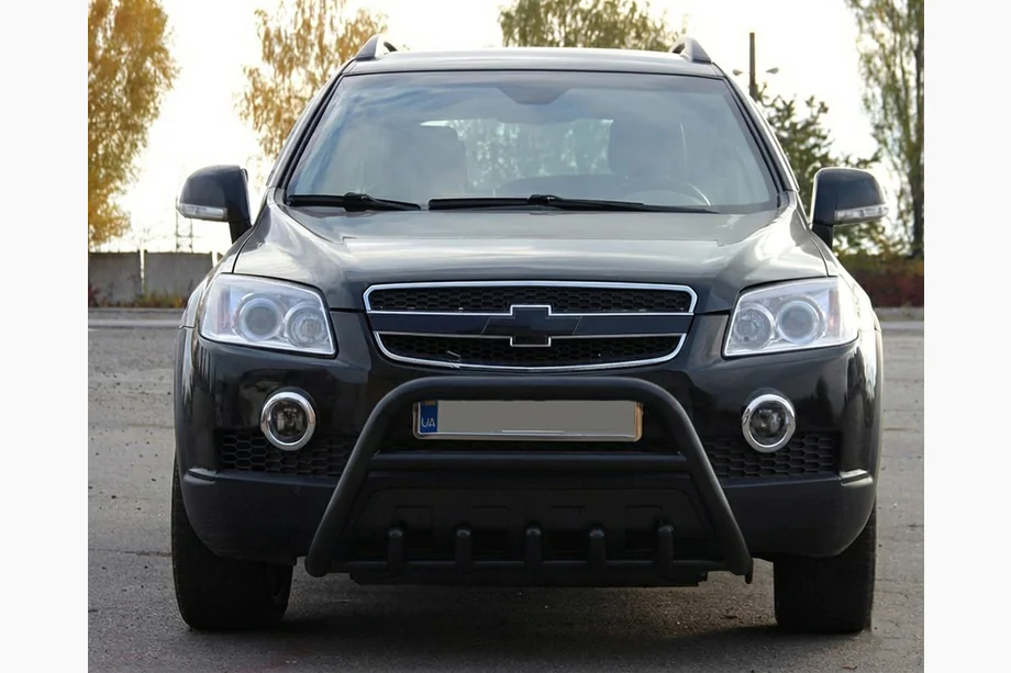 Chevrolet Captiva 2006–2019 Priekšējais aizsargstienis WT003 Black (nerūsējošais tērauds) Image