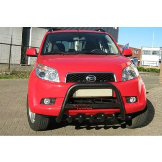 Priekšējais aizsargstienis WT004 Black (nerūsējošais tērauds) Daihatsu Terios 2006–2017 foto 1