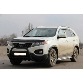 Bullbārs WT003 Black (nerūsējošais tērauds) Kia Sorento II XM 2009–2014 foto 2