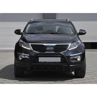Bullbārs WT003 Black (nerūsējošais tērauds) Kia Sportage 2010–2015 foto 3