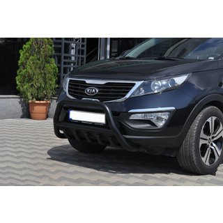 Bullbārs WT003 Black (nerūsējošais tērauds) Kia Sportage 2010–2015 foto 1