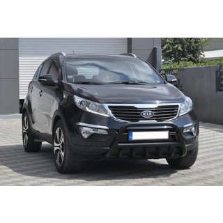 Bullbārs WT003 Black (nerūsējošais tērauds) Kia Sportage 2010–2015 foto 4