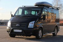 Ford Transit 2000–2014 Kengurins WT003 Black (2006-2014, nerūsējošais tērauds) foto 4